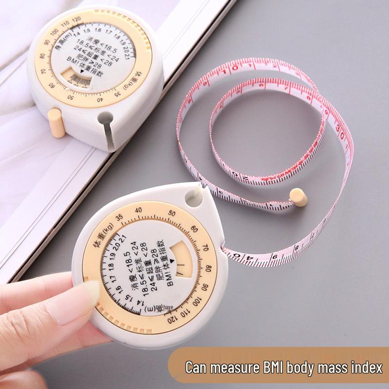 Teardrop Automatic Retractable Health Tape Measure, 1.5M Double-Sided Ruler for Waist & 3D Measurements