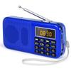 Radio Portatili FM Radio Digitale Radio Ricaricabile Lettore USB/SD/TF/AUX Torcia Sveglia Display LED