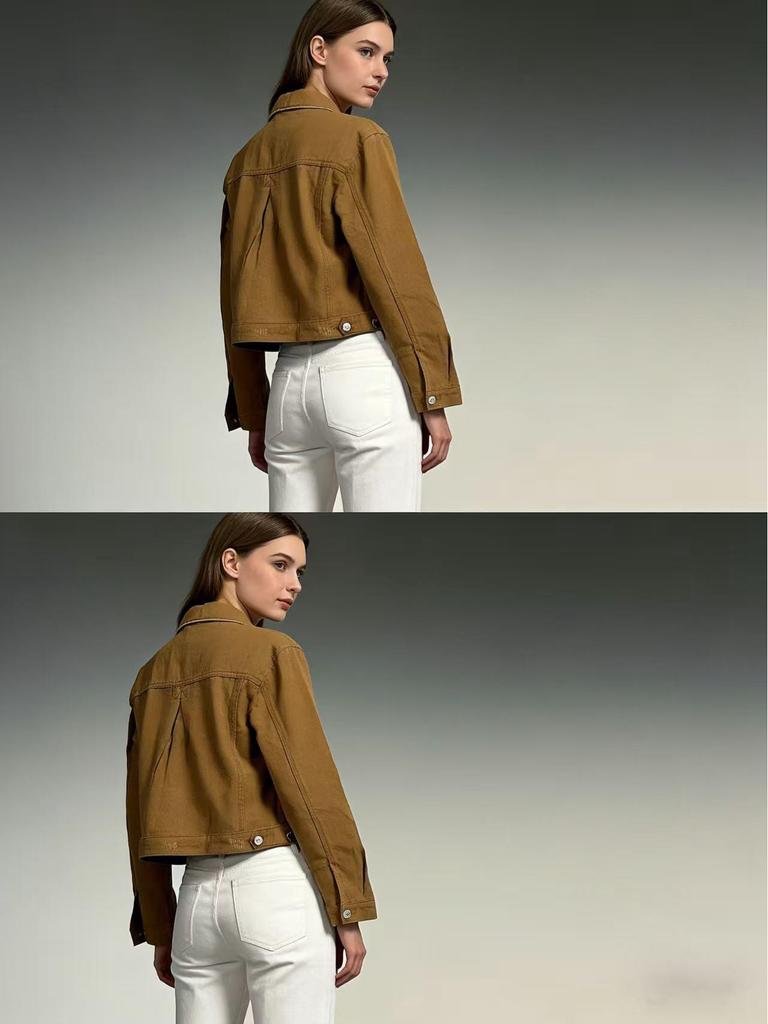 Damen Jeansjacke im lockeren Schnitt: Trendiger europäisch-amerikanischer Stil