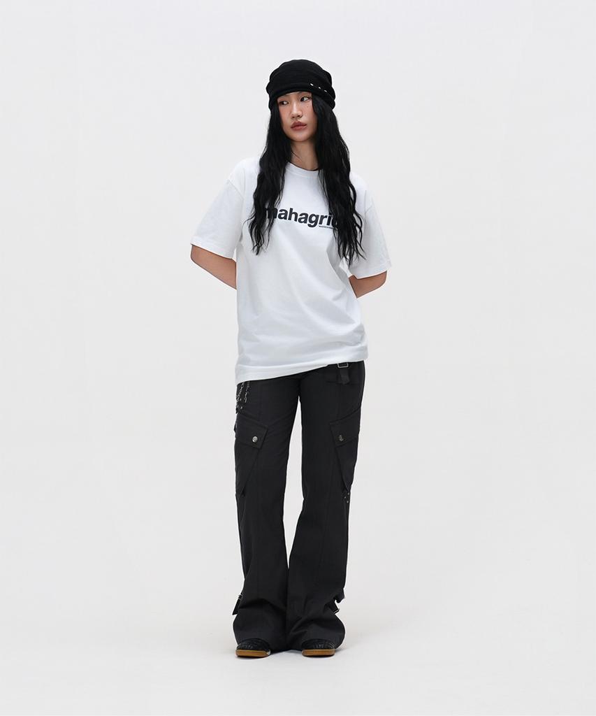 MAHAGRID Basic Logo Tee White(Mg2Cmmt502A)