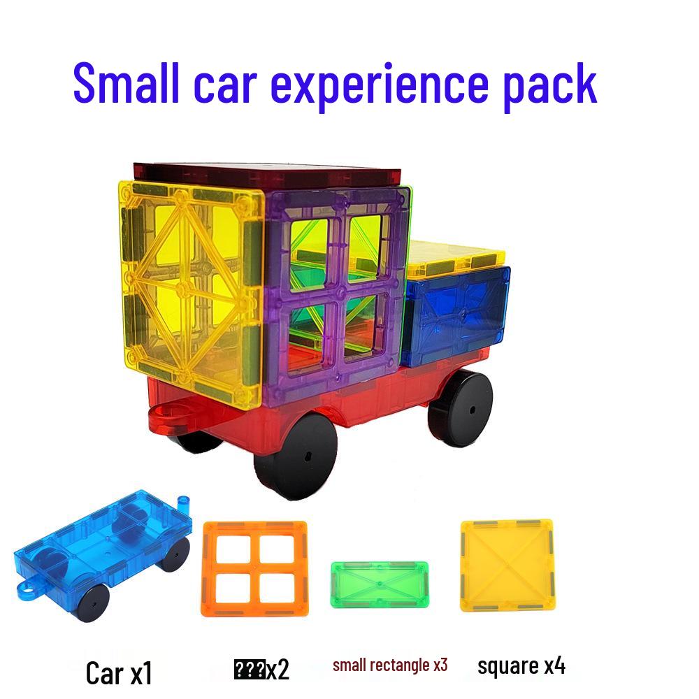 2025 Stained Glass Magnetic Tile Track & Ball Slide Building Set for Kids