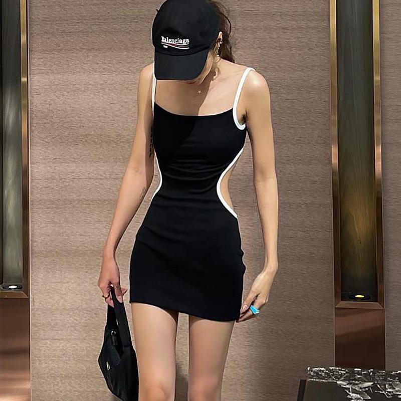 Elegant Bodycon Sexy Women's Dress for Women 2022  Hollow Out Party Club Mini Dresses Woman Robe Femme Ladies Vestidos Mujer