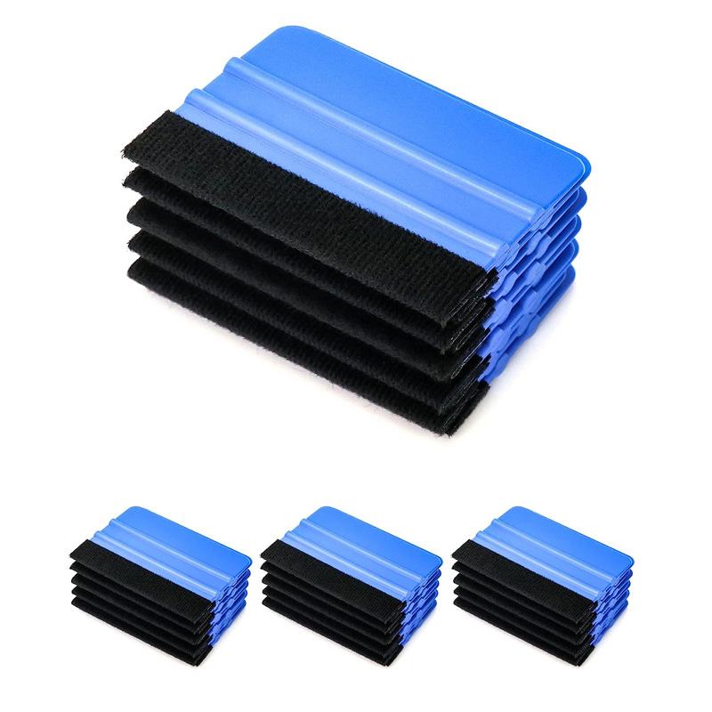 20Pcs Car Adhesive Vinyl Squeegee Tool Felt Edge Scraper 4 Inch Wrap Spatula Bubble Removal Window Tint Wrapping Tool
