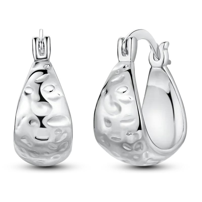 925 Silver Love Feather Moon Star Heart Earrings Fit Original Charms Hoop for Women Girls Stud Earring Jewelry Gifts