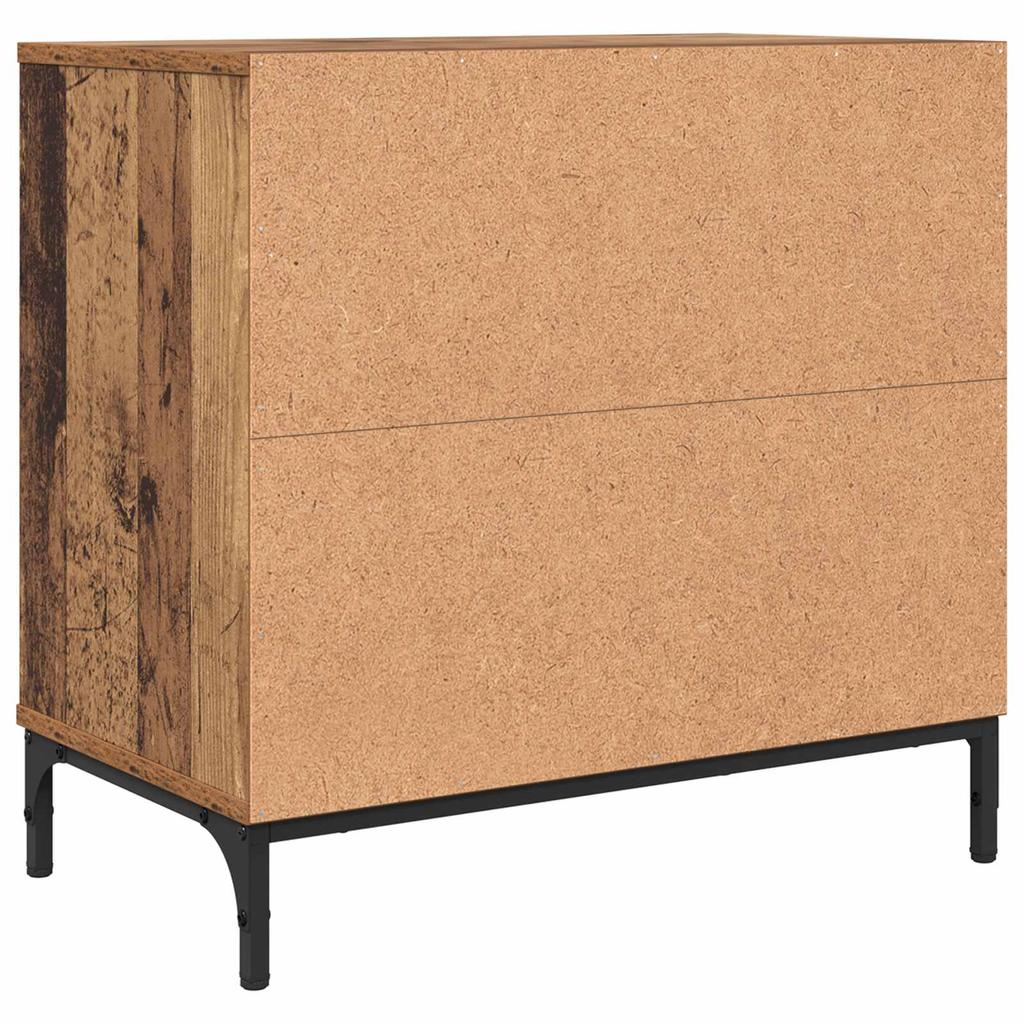 Nightstand Reclaimed Wood 63.5 x 36 x 61 cm Engineered Wood