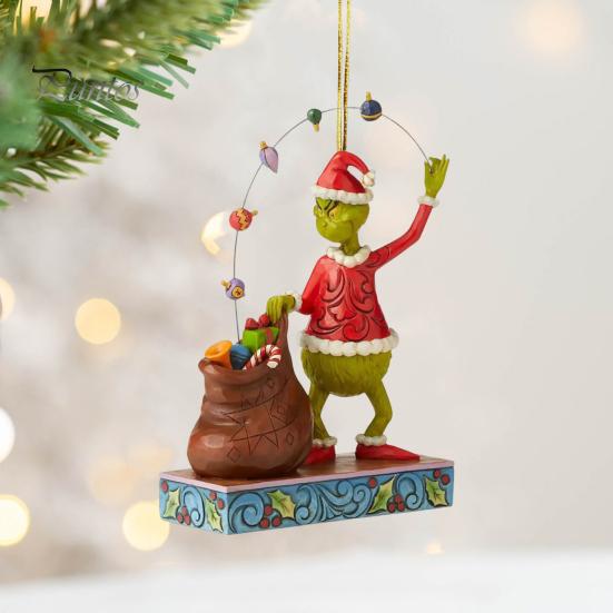 

Christmas Green Hair Elf Decoration Acrylic Reusable Car Rearview Mirror Cartoon Xmas Tree Hanging Ornament Pendant Party Supplies Gift