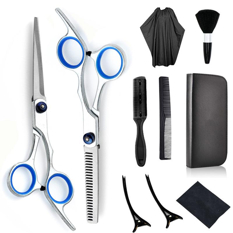 Haircut Scissors Hairdressing Scissors Flat Cut Bangs Thin Broken Hair Tooth Scissors Professional Haircut Scissors Set