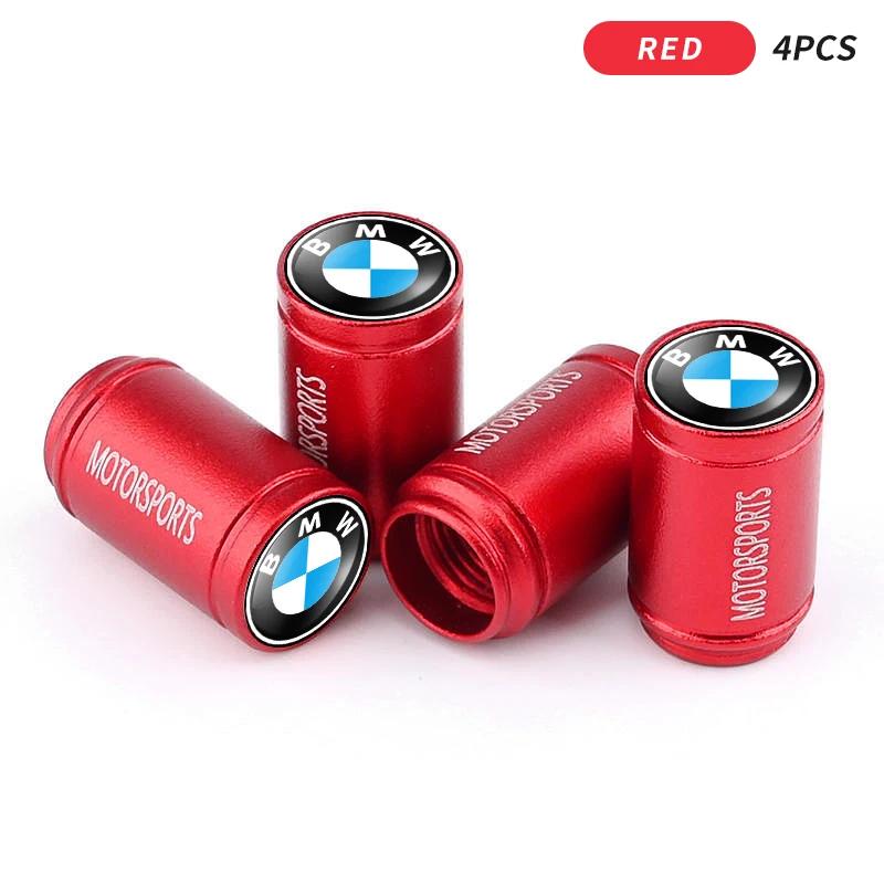 4PCS Metal Car Tire Valve Caps Decor Dust-proof Auto Sports Emblem For BMW E46 E85 E60 F10 E39 F30 E36 F20 E87 E90 E70 X3 X5