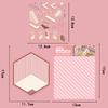 3PCS Pink Candy House Sticker Nostalgia Stacking Cafe Landscape Room Decompression Art Picture Department Y2K Fashion Stickers
