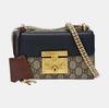[Pre-Owned] Padlock Moonlight Treasure Box Series Metal Lock Logo Canvas And Leather Crossbody Bag Small - Very Good #1IYDNVP