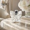 Polished Surface Storage Case Butterfly Shape Box, Silk Texture Large Capacity Desktop Organizer, Multi Purpose Container Sturdy PET Space Saving