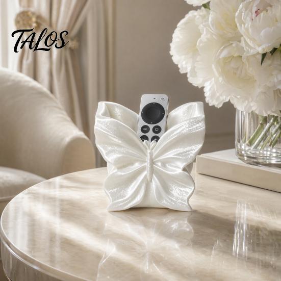 Polished Surface Storage Case Butterfly Shape Box, Silk Texture Large Capacity Desktop Organizer, Multi Purpose Container Sturdy PET Space Saving