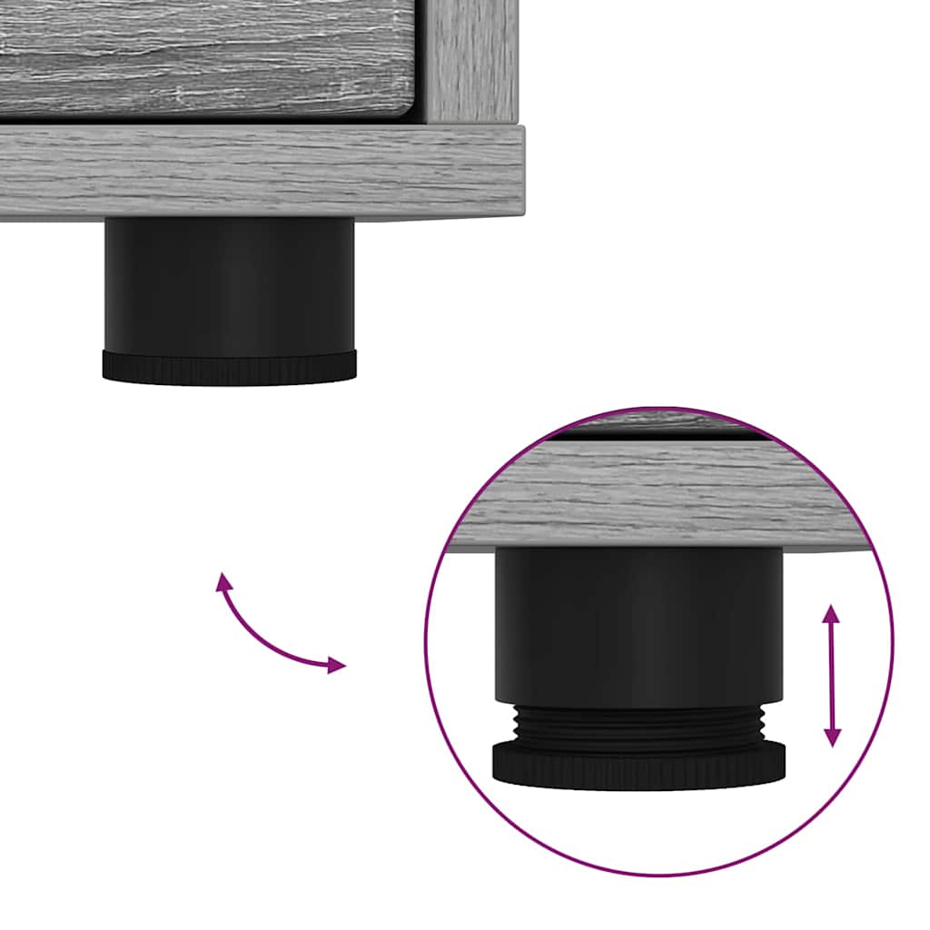 Nightstands 2 Pcs Grey Sonoma 30.5 X 30 X 43 Cm Engineered Wood