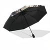 1pc Leopard Print Folding Umbrella | Elegant Design, Fashionable Accessory, Durable Construction, Sturdy Ribs yy251107034