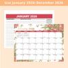 2026 Creative Desktop Calendar-Portable Thick Paper Standing Flip Version,Daily Schedule/Yearly Agenda,Time Management Organizer