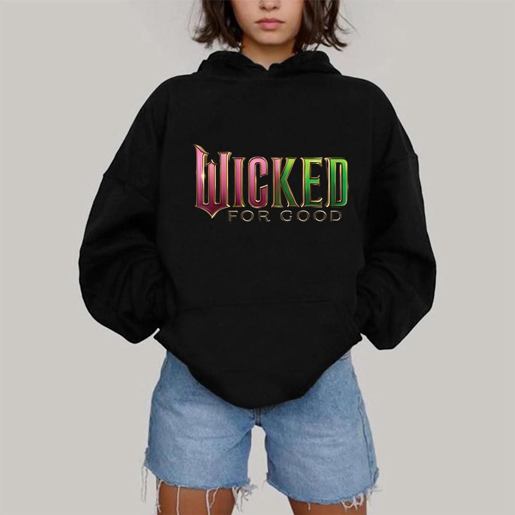 Damen Modisches Lässiges Kapuzen-Langarm-Sweatshirt mit Aufdruck