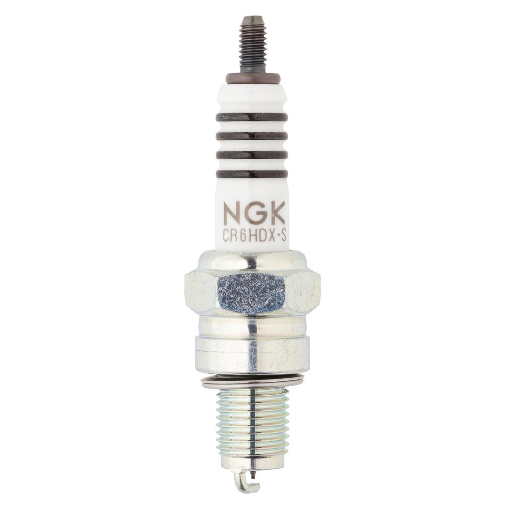 NGK CR6HDX-S Spark Plug for 2 Wheels, MotoDX Plug, 90708, Heat Value No. 6, Screw Type