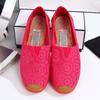 Flache Schuhe Neuer Sommer Atmungsaktives Hohles Mesh Weiche Sohle Lässige Slipper Schuhe für Damen Bequeme Leichte Slipper