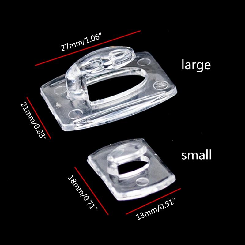 1 conjunto de ganchos de parede transparentes à prova d'água sem danos com tiras autoadesivas, mini luzes de corda, clipe de cabide de guirlanda para cozinha