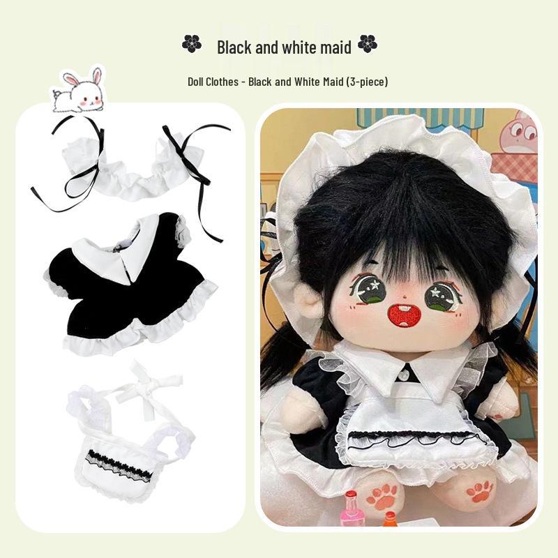 20cm Cotton Plush Doll Clothing Set - Daily Outfits for Boys & Girls