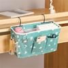 Large Capacity Storage Bag for Books and Remotes Cotton Linen Bedside Pocket Organizer Student Dormitory Accessories