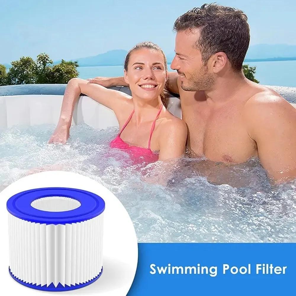 1pc Hot Tub Filter Cartridge - Compatible with Bestway Lay-Z-Spa Coleman SaluSpa Pumps for Clear Water Filtration