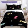 3pcs Cute Cars Bedding Set Duvet Cover Closure Includes 1 Duvet Cover & 2 Pillowcases, Soft and Comfortable for All Seasons.