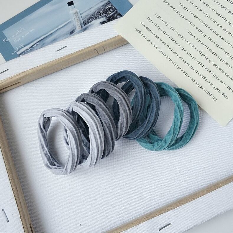 

10 шт./пакет Женская высокоэластичная бесшовная резинка для волос Прочная для девочек Не оставляющая заломов Держатель для хвостика Резинка Аксессуары для волос Резинки для волос