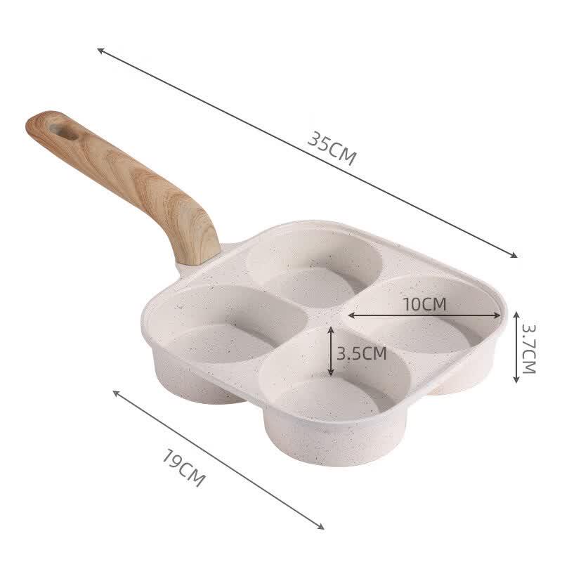 Wutuo 4-Hole Non-Stick Breakfast Frying Pan