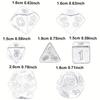 35 Polyhedral Dice with 5 Black Pouches, 5 Complete Colors Dice Sets of D4-D20 Compatible with DND RPG Table Games JXB