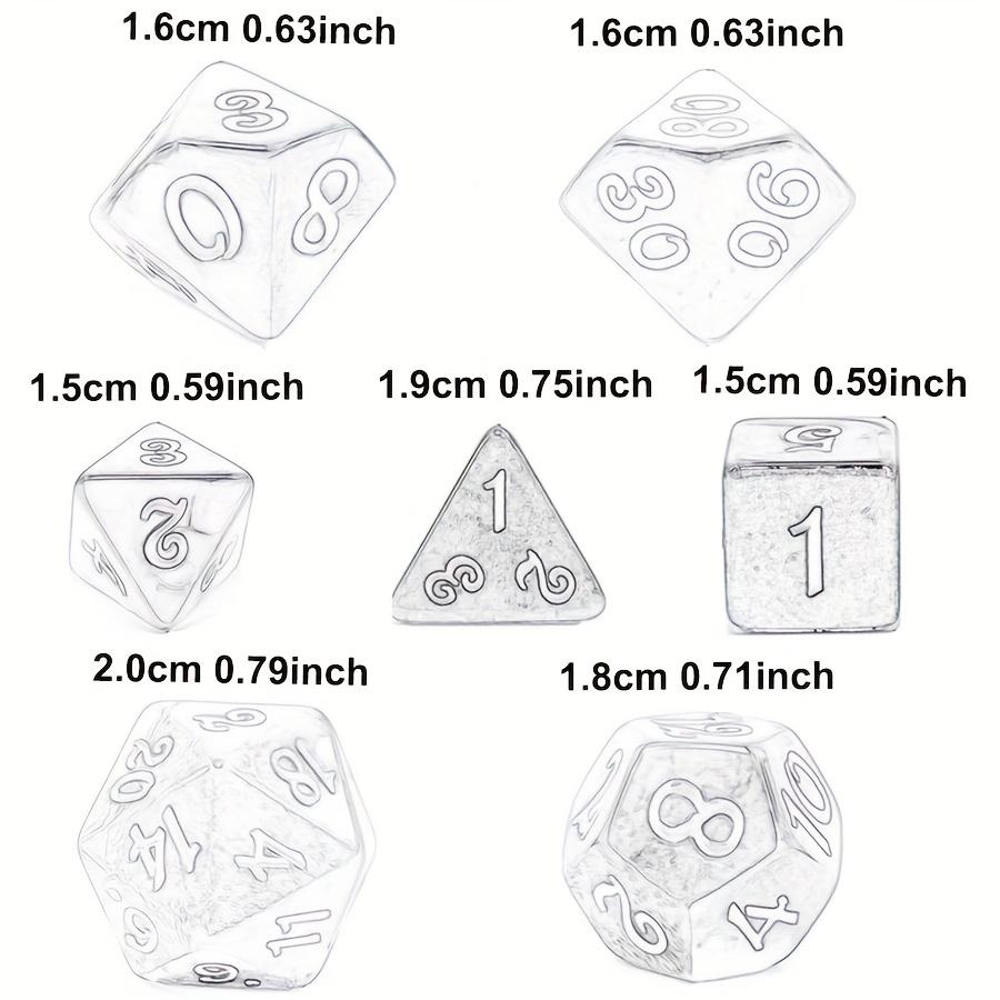 35 Polyhedral Dice with 5 Black Pouches, 5 Complete Colors Dice Sets of D4-D20 Compatible with DND RPG Table Games JXB