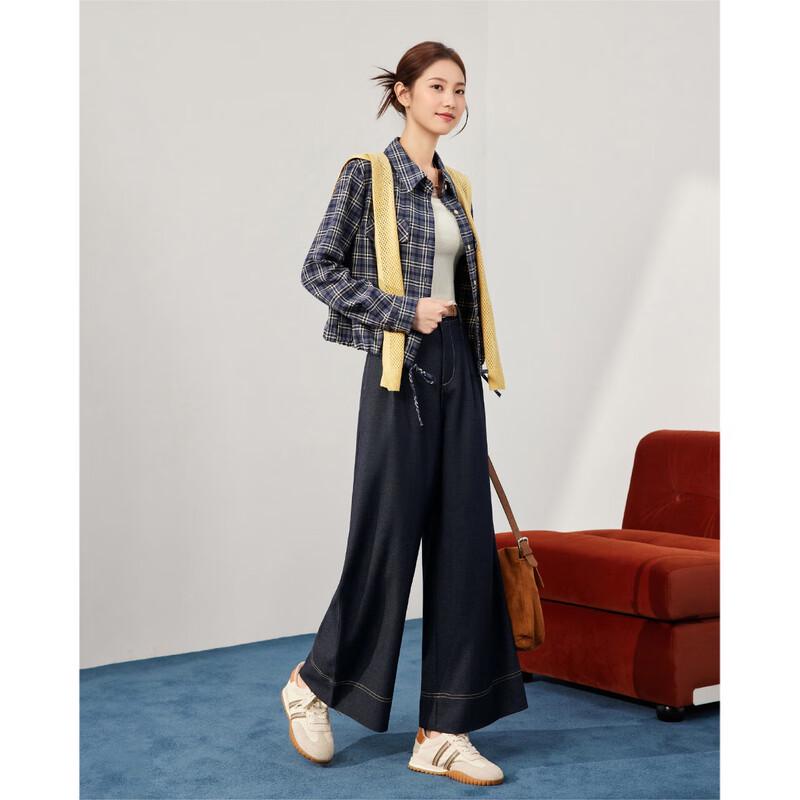 IEF 2025 Autumn Wide-Leg Commuter Pants