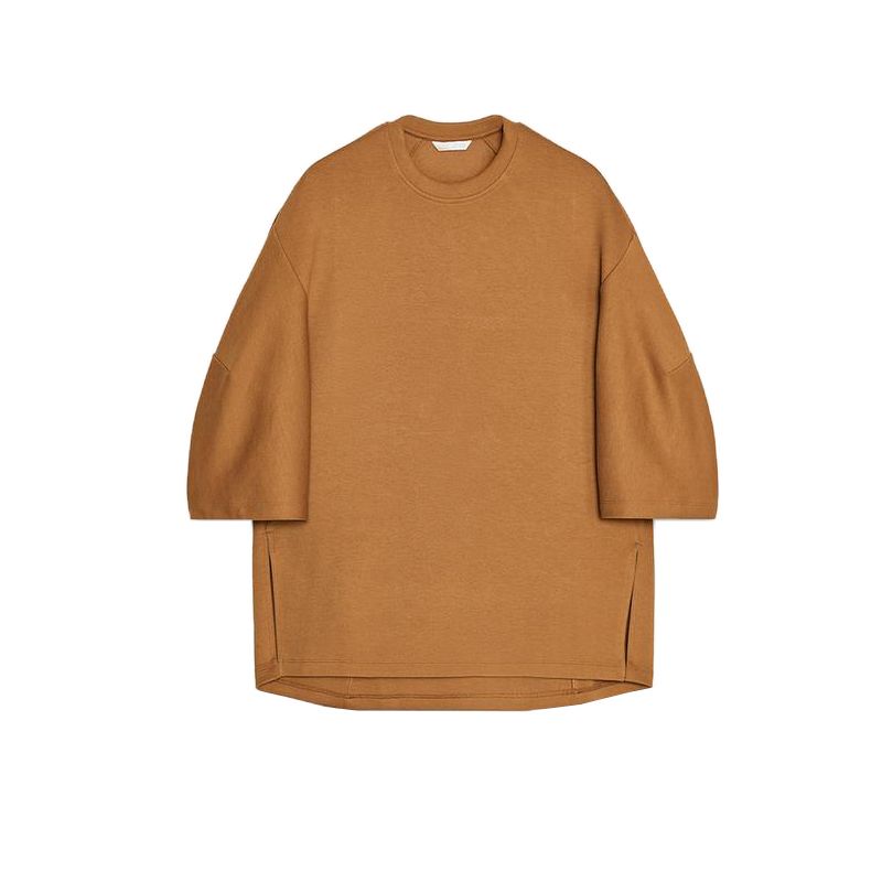 Spring and Summer New Women's Clothing Double-Sided Cloth Cocoon Shaped round Neck T-shirt 3641310 Loose Casual Trousers 3641311