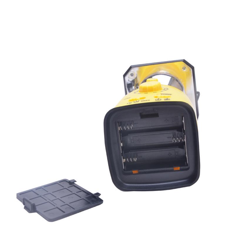 Solar-Powered LED Camping Lantern with Hand-Crank Generator Radio