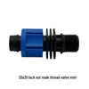 Agricultural Water-Saving Straight Valve: Lock Nut Male Thread, 16/20AK Drip Connector for Greenhouse and PE Pipes.