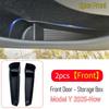 For Tesla Model 3 Y Juniper 2026 2025 Door Side Storage Box Front Rear Door Side Pocket Tray Liner Center Console Organizer Mats