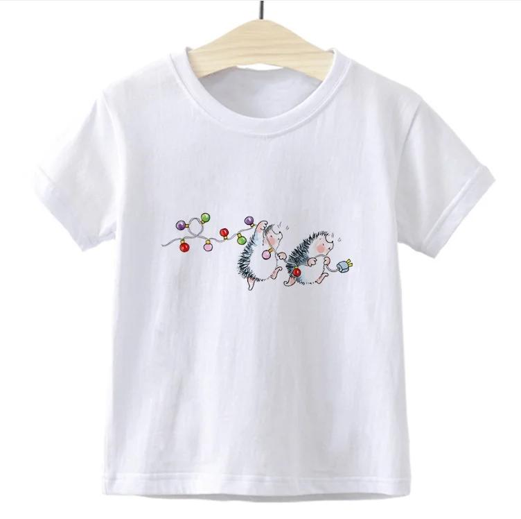 Summer Trendy Kids TShirt for Boys And Girls Cute Child Hedgehog Print Top Casual Summer Clothing for Children