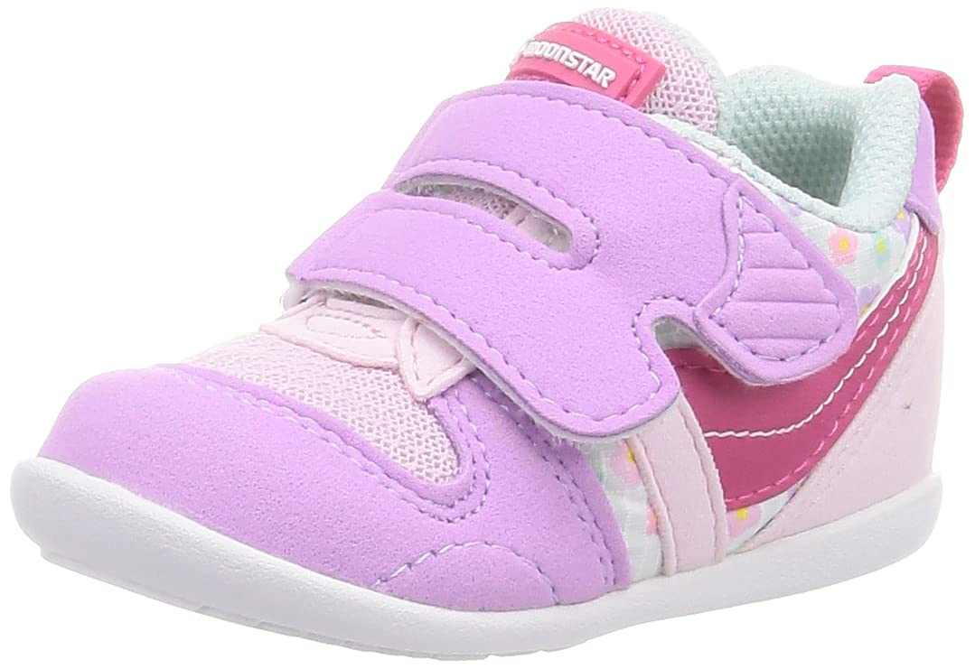 

Moonstar Baby Sizes for Boys and MS Pink 2E Shoes, Magic, 12-16cm, 0.5cm Wide, Girls, B77S, Flower, 15.0 cm,