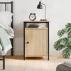 Vidaxl Bedside Table, Sonoma Oak, 40X42X60 Cm, Wood-Based Material