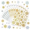 Christmas Snowflake Sticker Sands Glitter Holiday Party Decoration Gift Greeting Card Handbag DIY Winter Snowflake Sticker