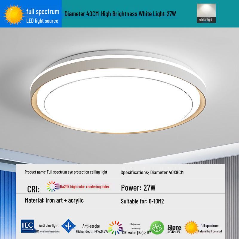 

2025 Smart Eye-Protecting Ceiling Light: Elegant Round Design for Bedroom & Living Room