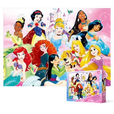 Princesa Disney - Castelo (Oversized) Quebra-cabeça Disney Animation 100 peças, quebra-cabeça coreano popular