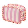 Ruffle Decoration Women's Makeup Case Colorful Travel Zipper Pouch  Toiletries Organization