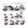 Tegg 120pcs Aluminum Electrolytic Capacitor Assorted Kit 0.22UF-470UF 12 Values Commonly Used Electronic Component DIY Assortment