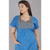 Abito Maxi Casual da Donna Indiana Bellissimo Vestito Notturno in Cotone Stampato Floreale