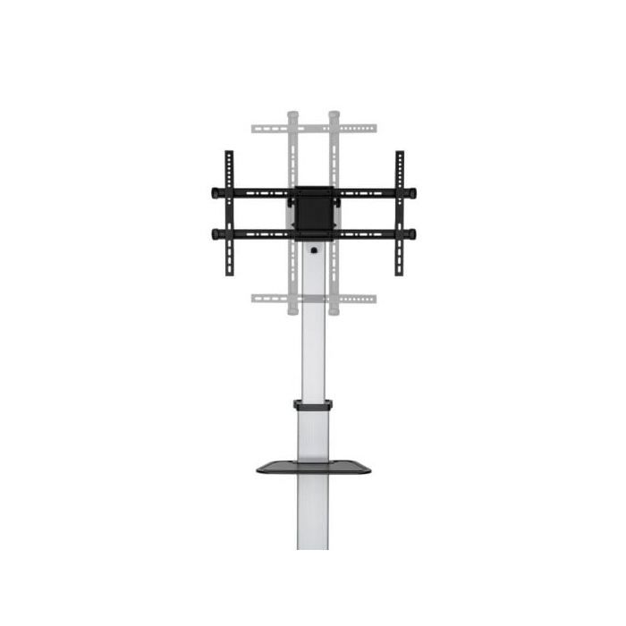 Support de Sol avec Roulette AISENS FT86TRE-197 pour Moniteur/TV 37-86 Noir-Argent