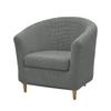 2pcs/set Jacquard Stretch Club Armchair Slipcover 1pc Barrel Tub Sofa Cover + 1pc Polar Fleece Couch Cover Furniture Protector