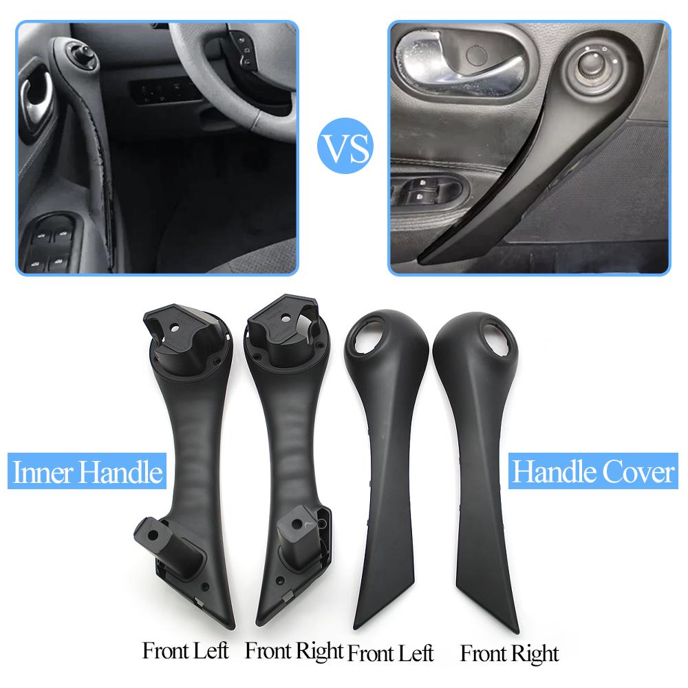 LHD RHD Car Front Interior Left or Right Door Pull Handle Cover For Renault Megane 2 MK2 X84 2002-2008 8200297158 8200297171