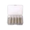 Lure Storage Box Elegant Gray Five-Compartment Multi-Layer Large Capacity Fishing Gear Accessories Box Fishing Bag Special Small