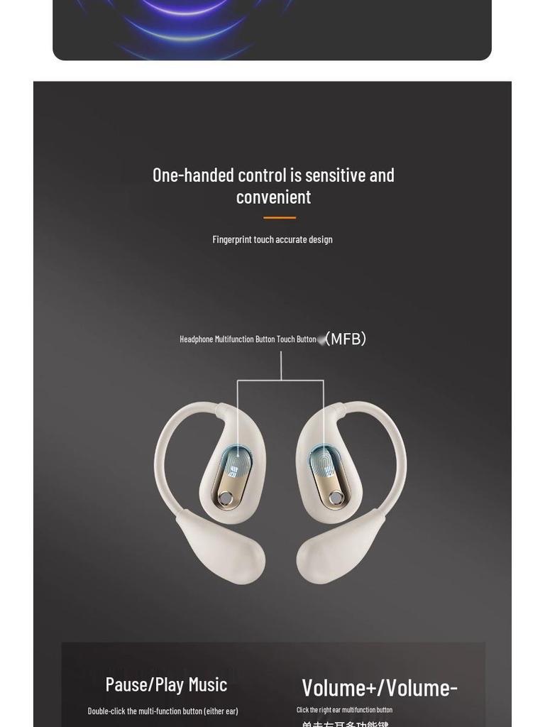 Monster EarAC210 Open-Ear Sport Bluetooth Wireless Headphones